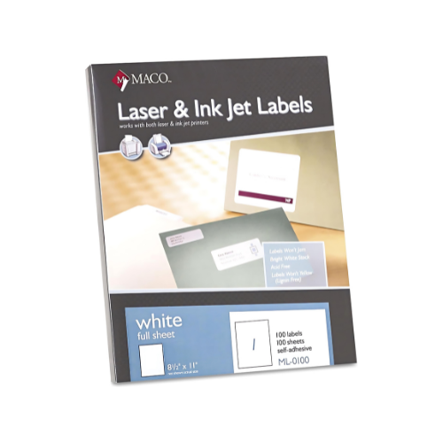 Maco Laser Inkjet Labels (Box)