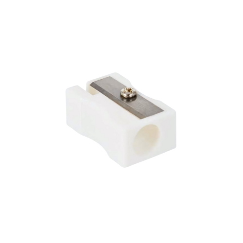 Plastic Sharpener single white