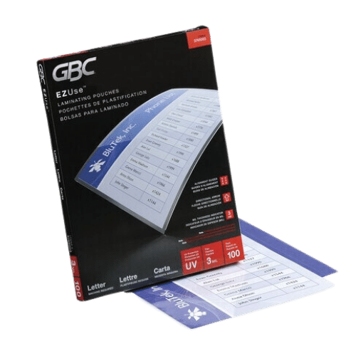 GBC Laminating Pouches -Letter  3 Mil (Box)